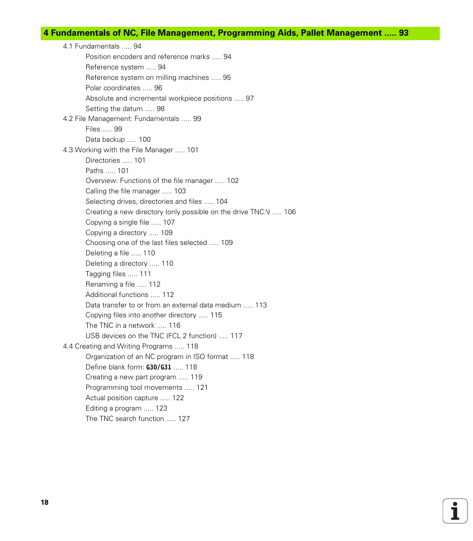 HEIDENHAIN iTNC 530 (340 49x-02) ISO programming User Manual | Page 18 / 623