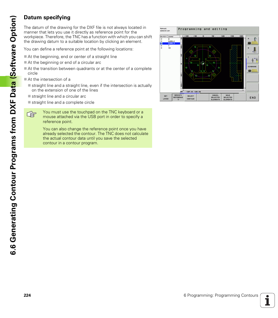 Datum specifying | HEIDENHAIN iTNC 530 (340 49x-02) ISO programming User Manual | Page 224 / 623