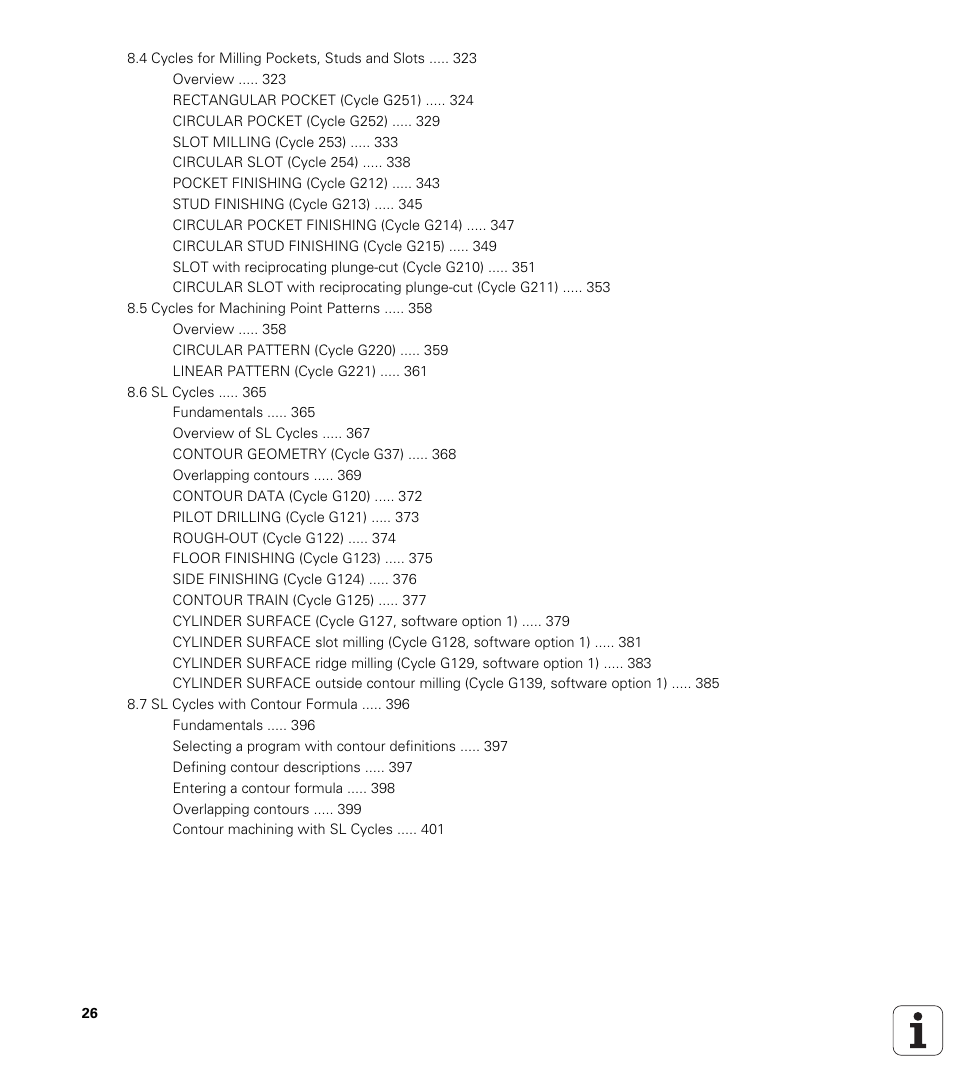 HEIDENHAIN iTNC 530 (340 49x-02) ISO programming User Manual | Page 26 / 623