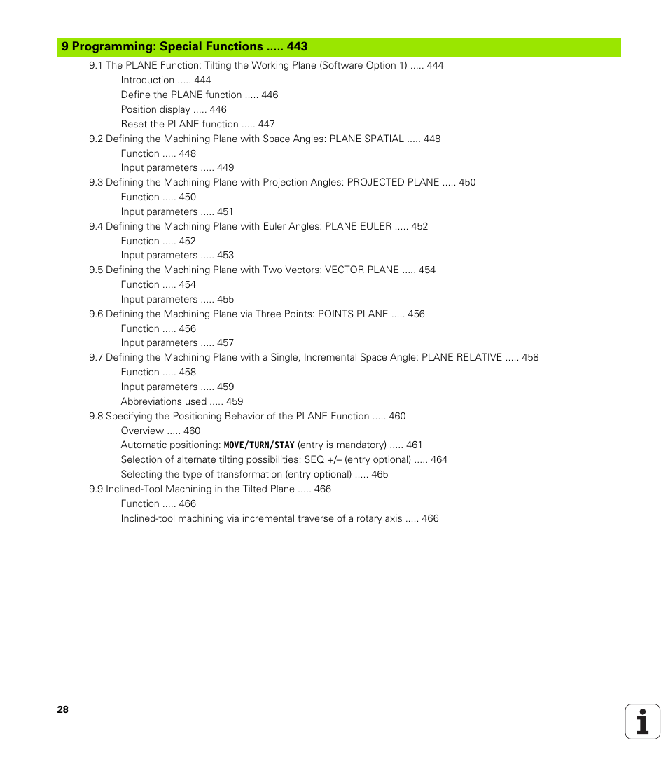 9 programming: special functions, Programming: special functions | HEIDENHAIN iTNC 530 (340 49x-02) ISO programming User Manual | Page 28 / 623