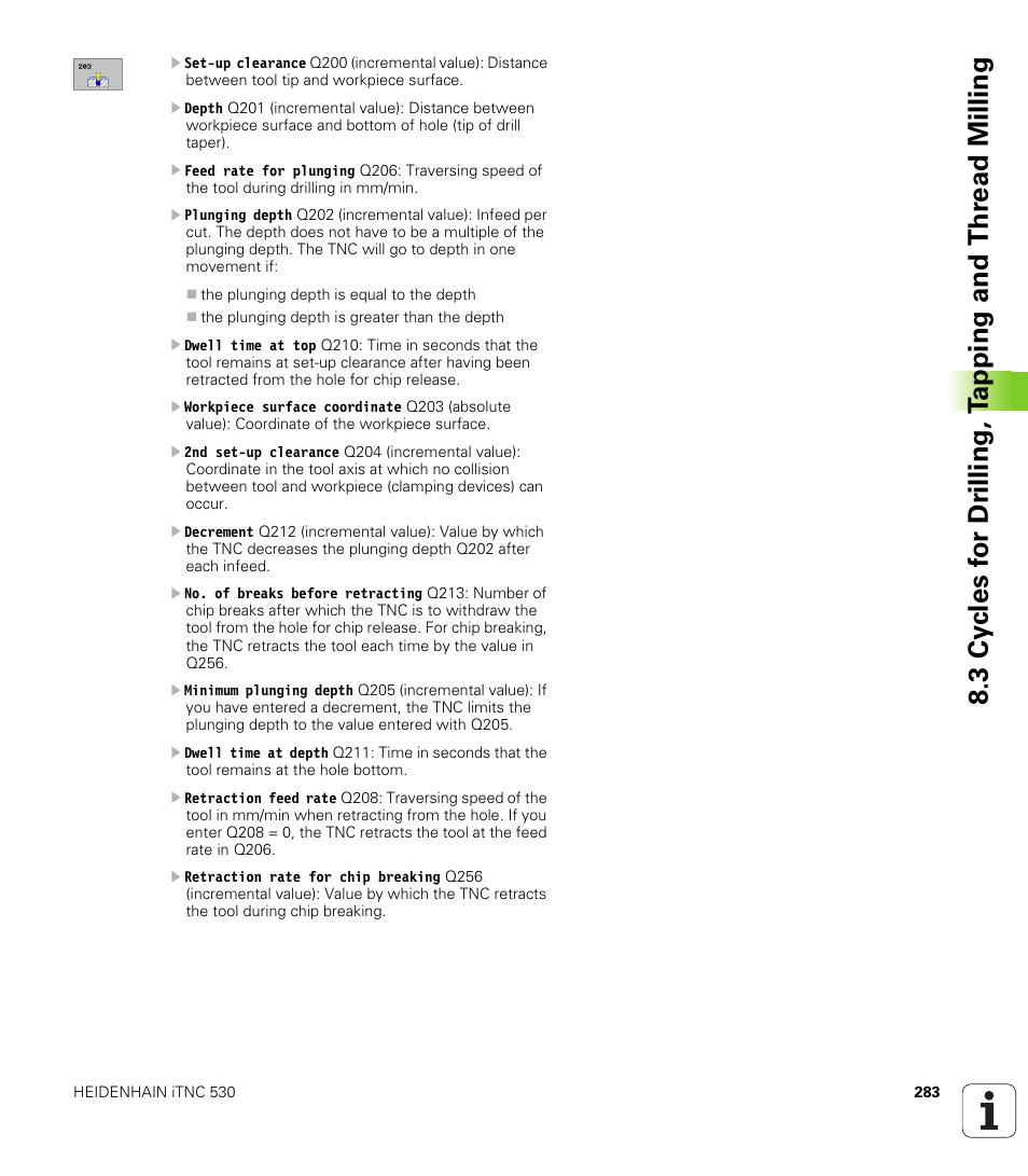 HEIDENHAIN iTNC 530 (340 49x-02) ISO programming User Manual | Page 283 / 623