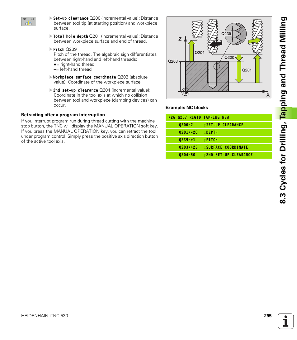 HEIDENHAIN iTNC 530 (340 49x-02) ISO programming User Manual | Page 295 / 623