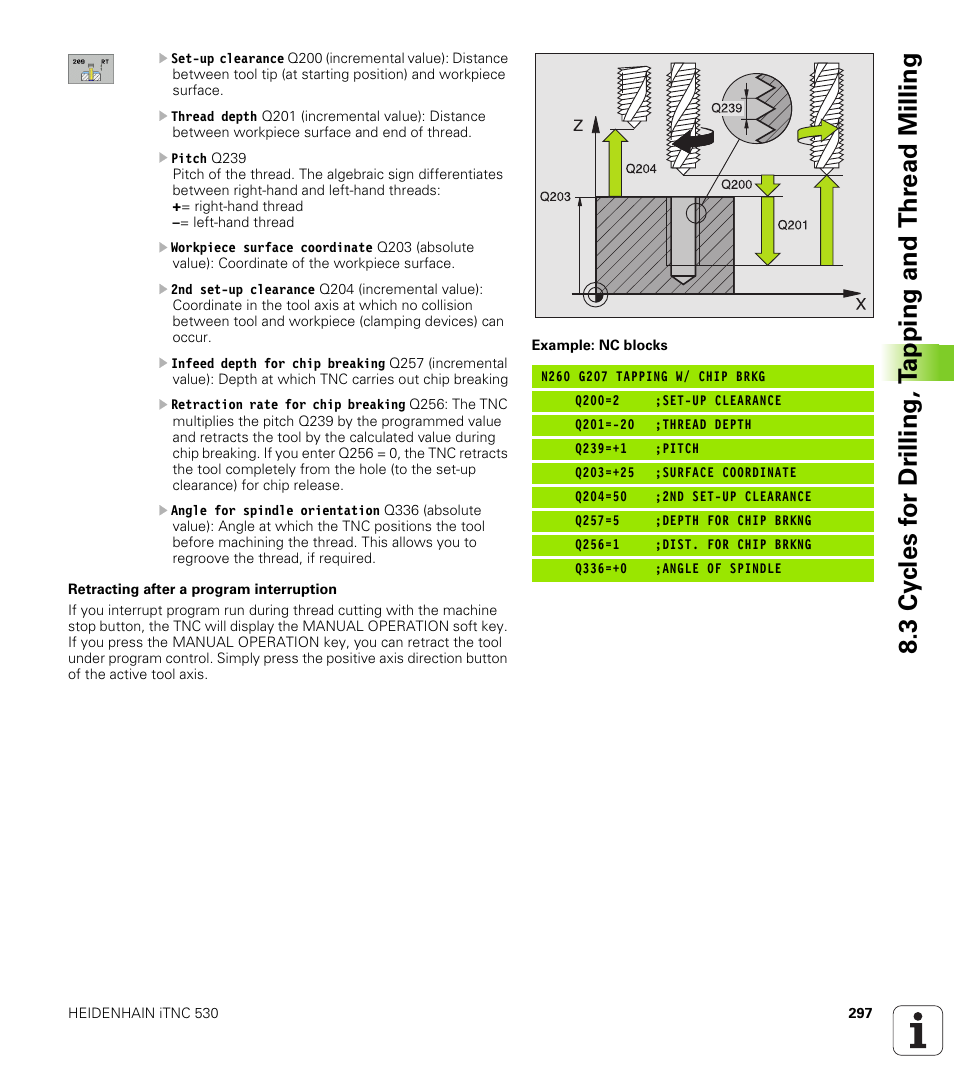 HEIDENHAIN iTNC 530 (340 49x-02) ISO programming User Manual | Page 297 / 623
