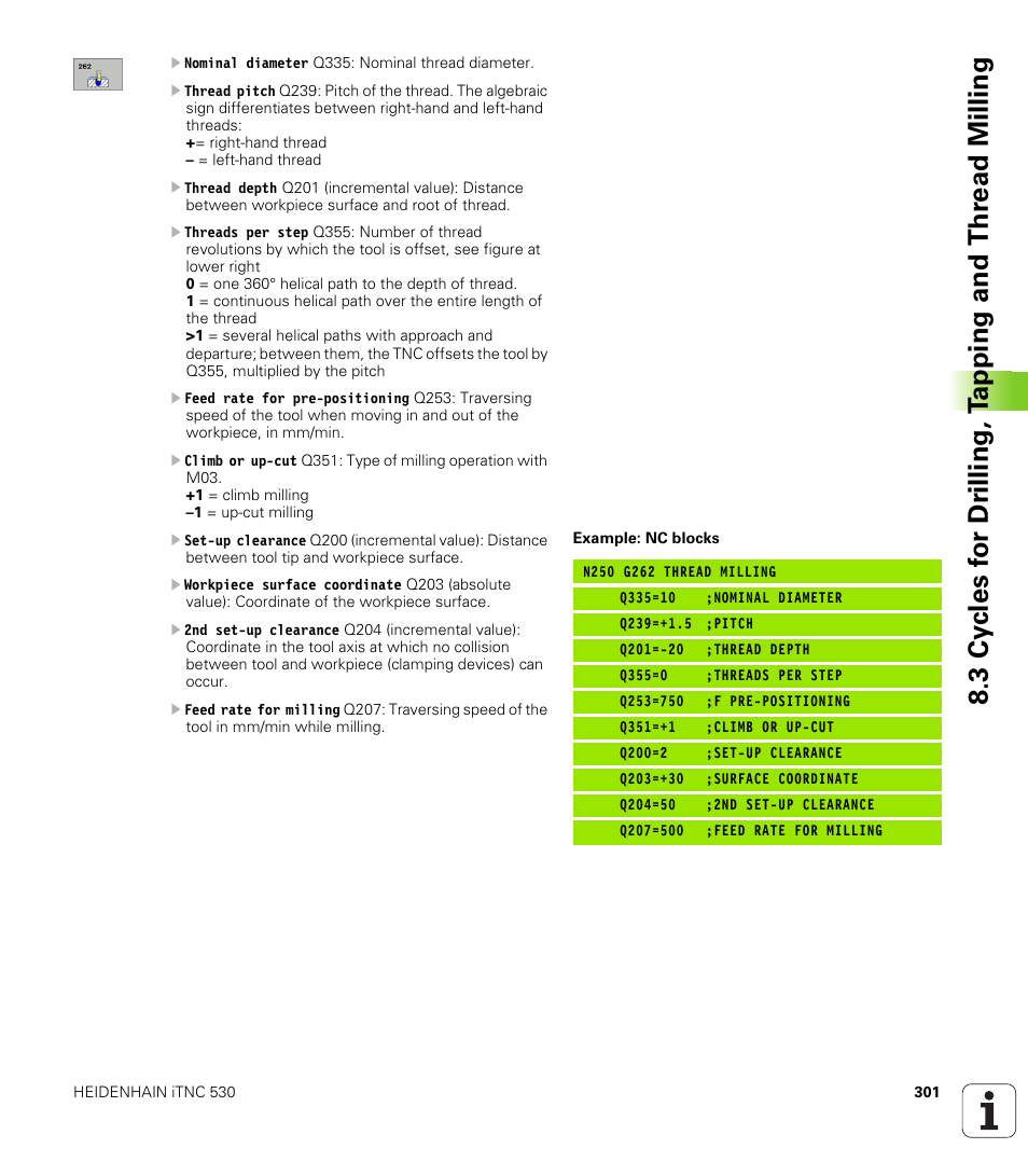 HEIDENHAIN iTNC 530 (340 49x-02) ISO programming User Manual | Page 301 / 623
