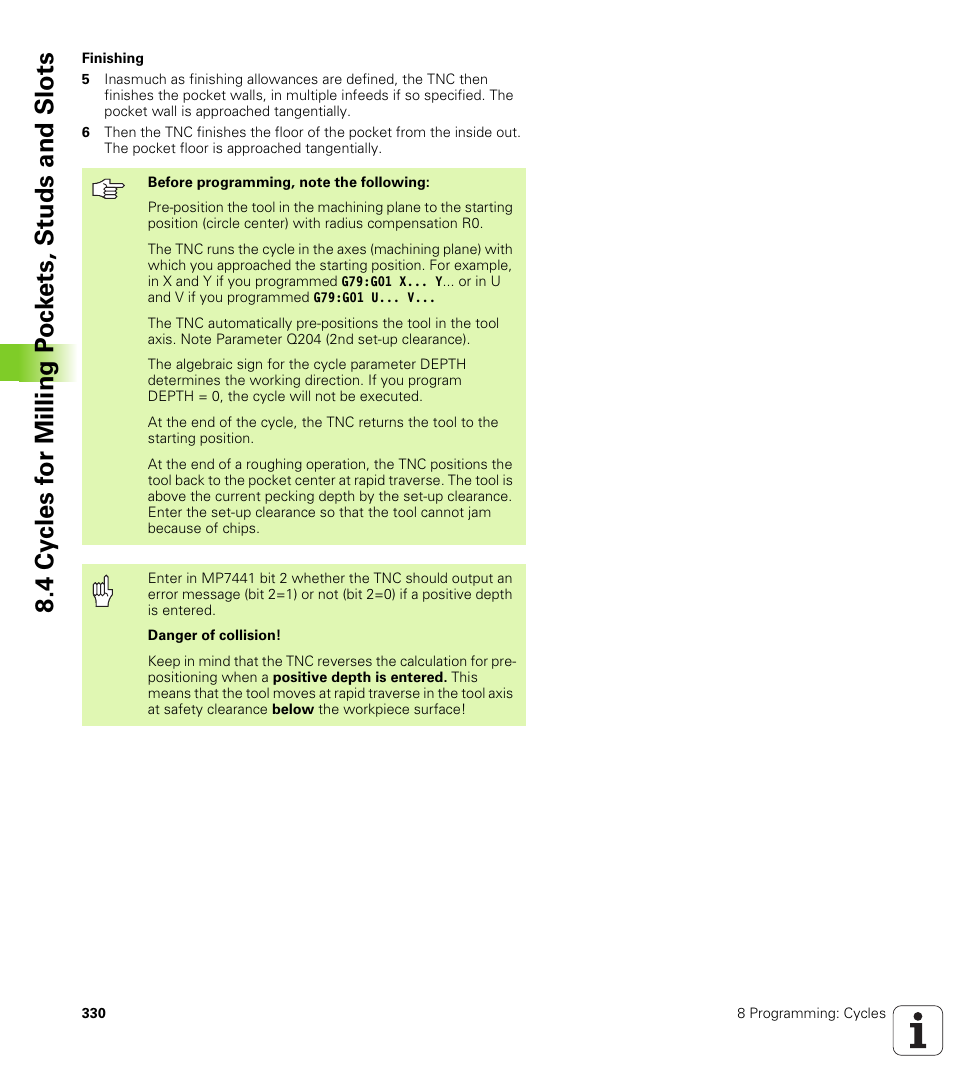 HEIDENHAIN iTNC 530 (340 49x-02) ISO programming User Manual | Page 330 / 623