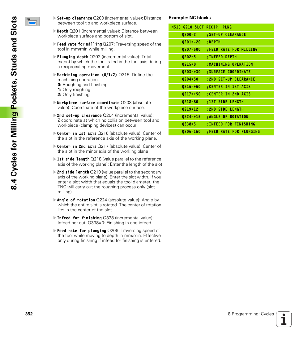 HEIDENHAIN iTNC 530 (340 49x-02) ISO programming User Manual | Page 352 / 623