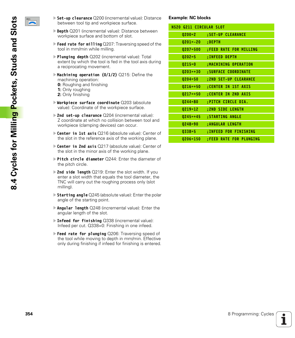 HEIDENHAIN iTNC 530 (340 49x-02) ISO programming User Manual | Page 354 / 623