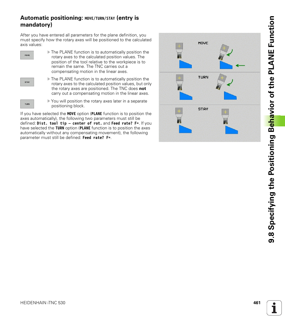 Automatic positioning | HEIDENHAIN iTNC 530 (340 49x-02) ISO programming User Manual | Page 461 / 623