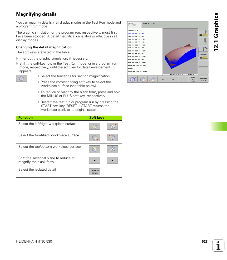Magnifying details, 1 gr ap hics | HEIDENHAIN iTNC 530 (340 49x-02) ISO programming User Manual | Page 523 / 623