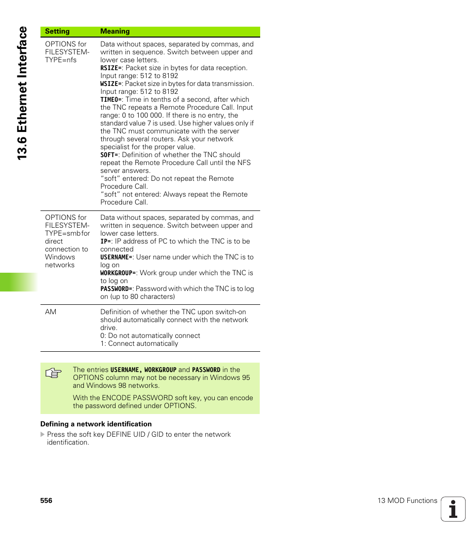 6 ether n et int e rf ace | HEIDENHAIN iTNC 530 (340 49x-02) ISO programming User Manual | Page 556 / 623