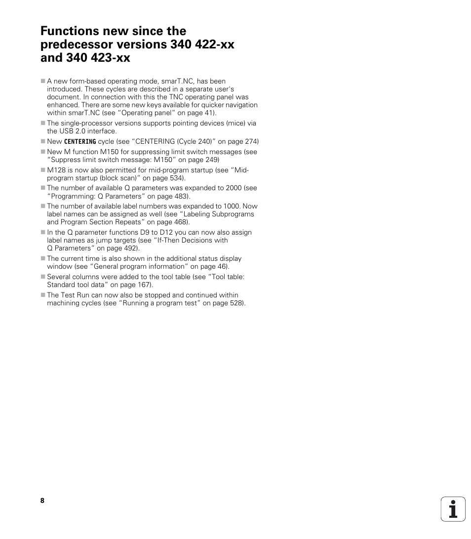 HEIDENHAIN iTNC 530 (340 49x-02) ISO programming User Manual | Page 8 / 623