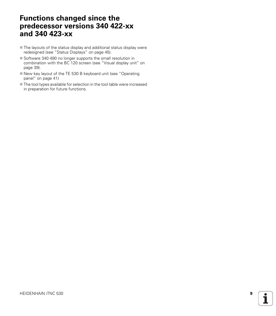 HEIDENHAIN iTNC 530 (340 49x-02) ISO programming User Manual | Page 9 / 623