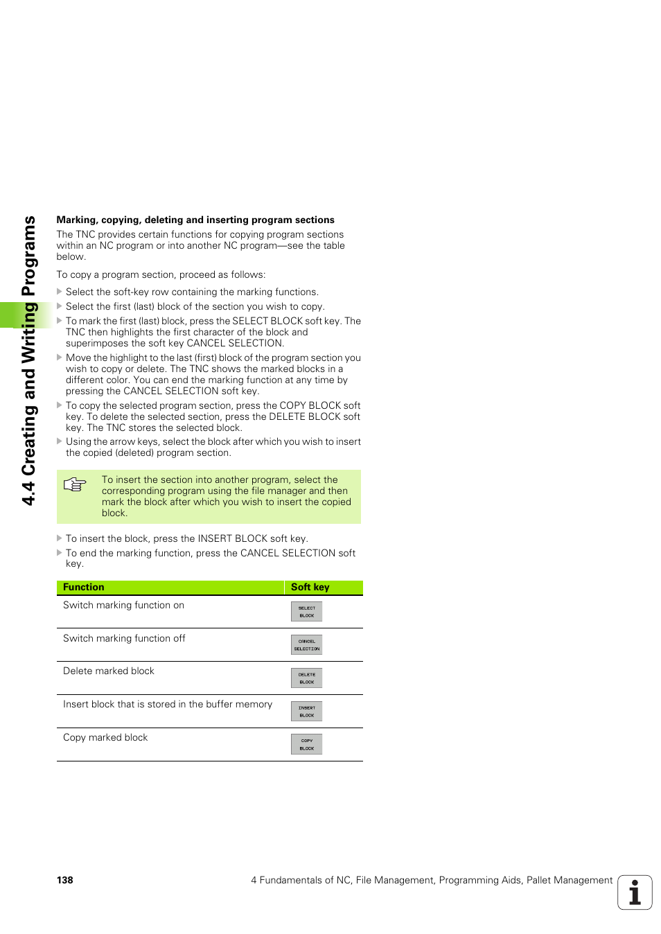 4 cr eating and w riting pr ogr a ms | HEIDENHAIN iTNC 530 (340 49x-03) User Manual | Page 138 / 753
