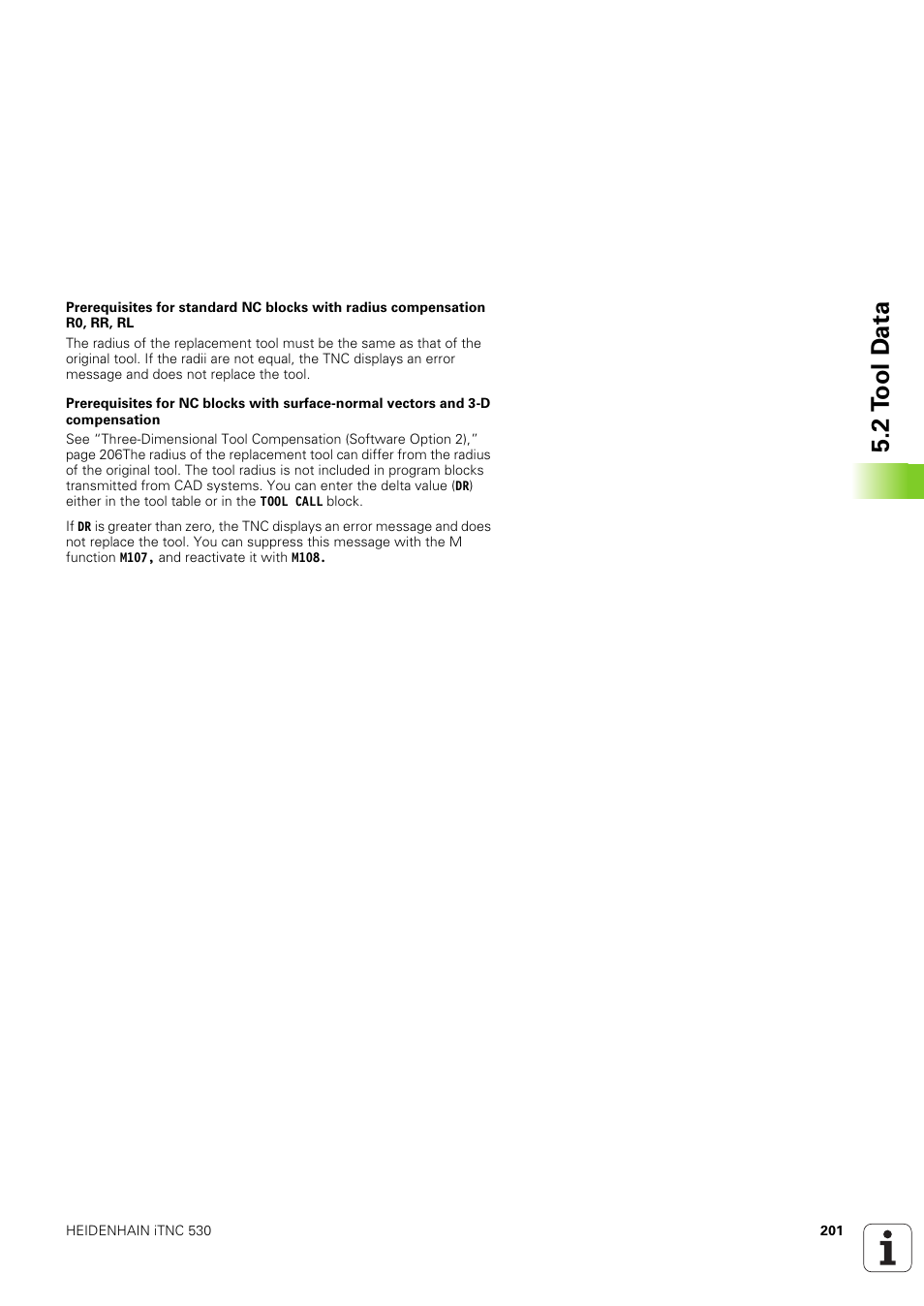 2 t o ol d a ta | HEIDENHAIN iTNC 530 (340 49x-03) User Manual | Page 201 / 753