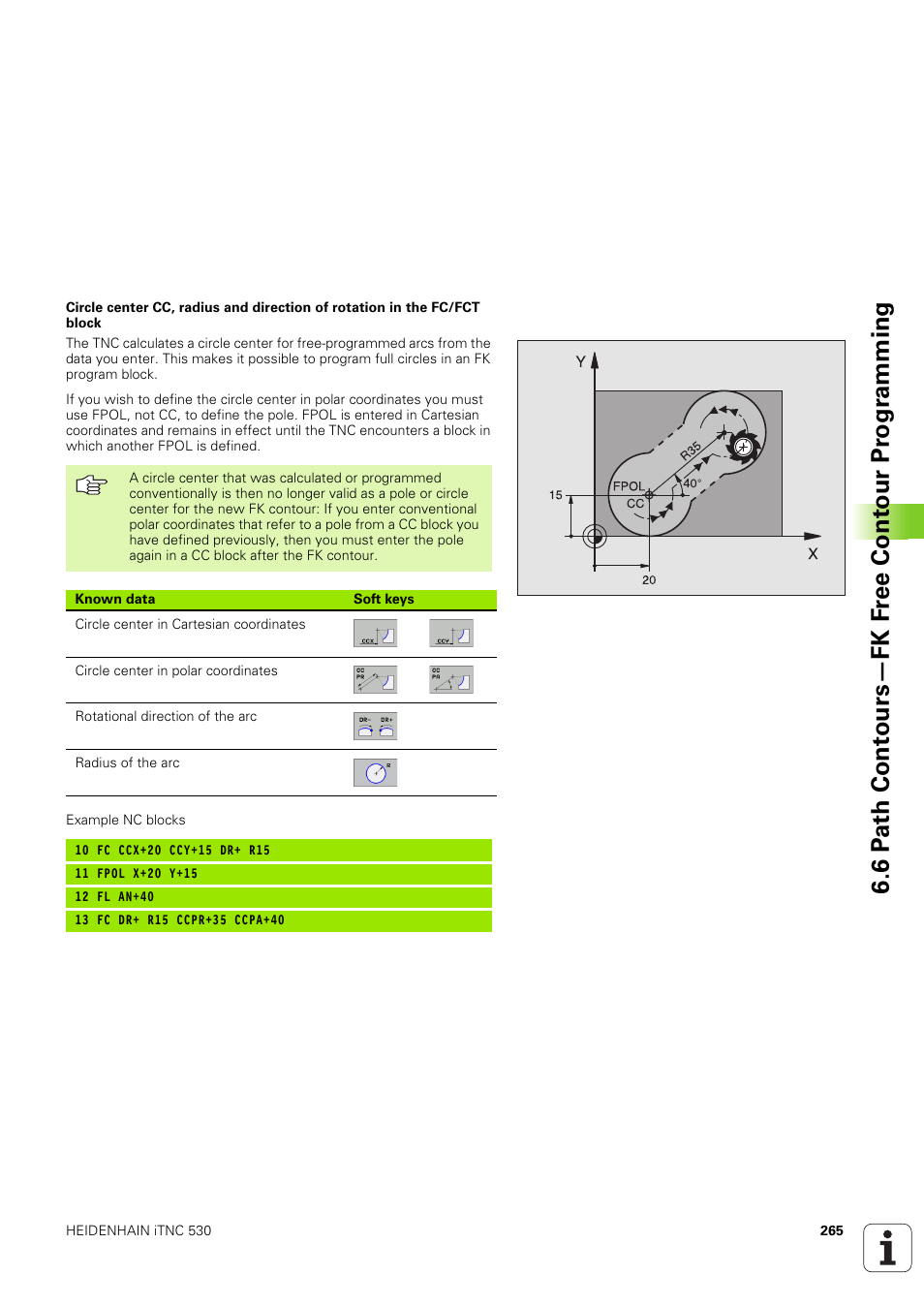 HEIDENHAIN iTNC 530 (340 49x-03) User Manual | Page 265 / 753