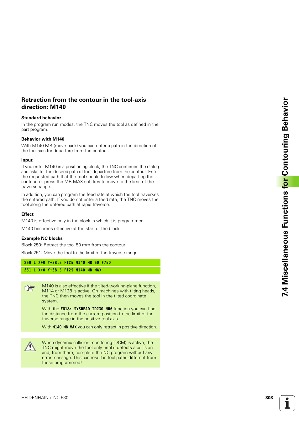 HEIDENHAIN iTNC 530 (340 49x-03) User Manual | Page 303 / 753