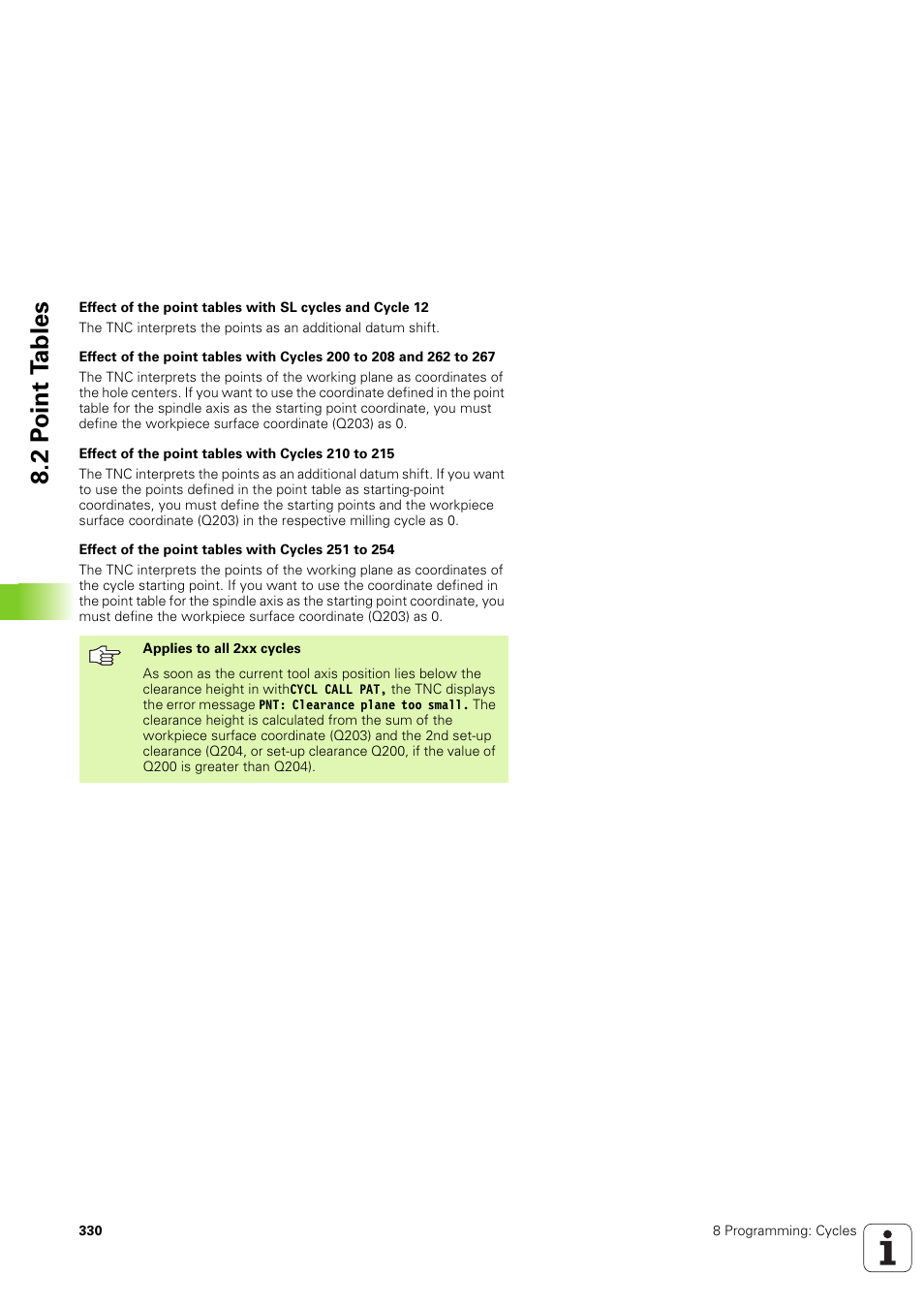 2 p o int t a bles | HEIDENHAIN iTNC 530 (340 49x-03) User Manual | Page 330 / 753