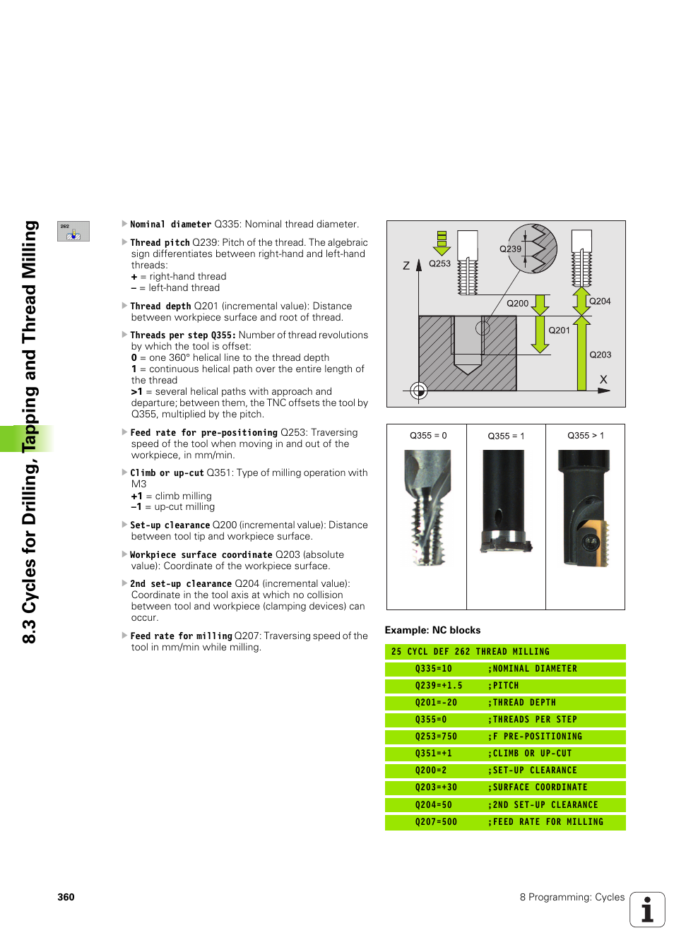 HEIDENHAIN iTNC 530 (340 49x-03) User Manual | Page 360 / 753