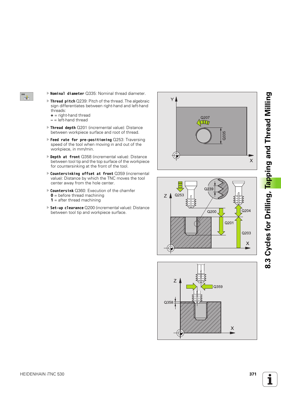 HEIDENHAIN iTNC 530 (340 49x-03) User Manual | Page 371 / 753