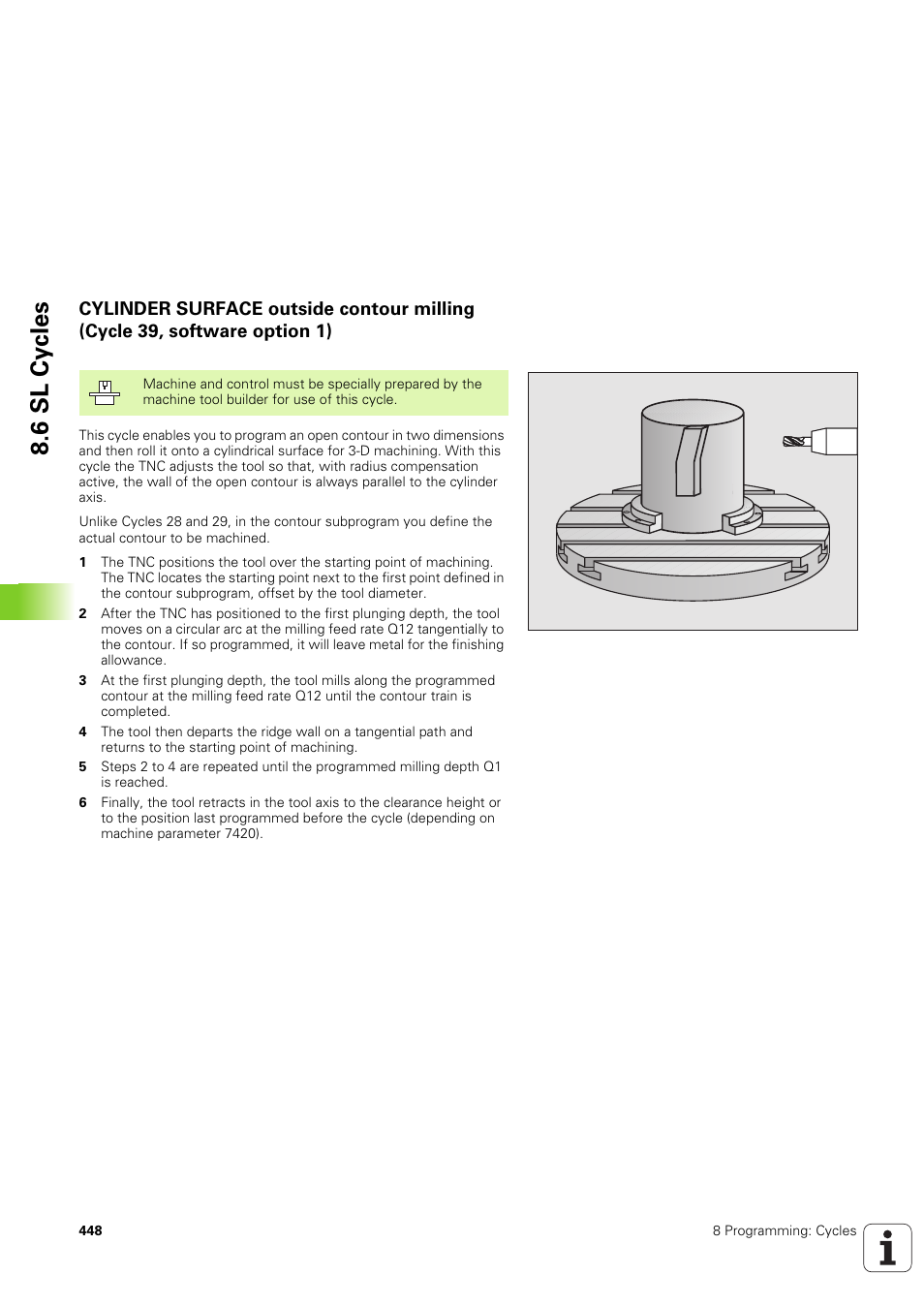 6 sl cy cles | HEIDENHAIN iTNC 530 (340 49x-03) User Manual | Page 448 / 753