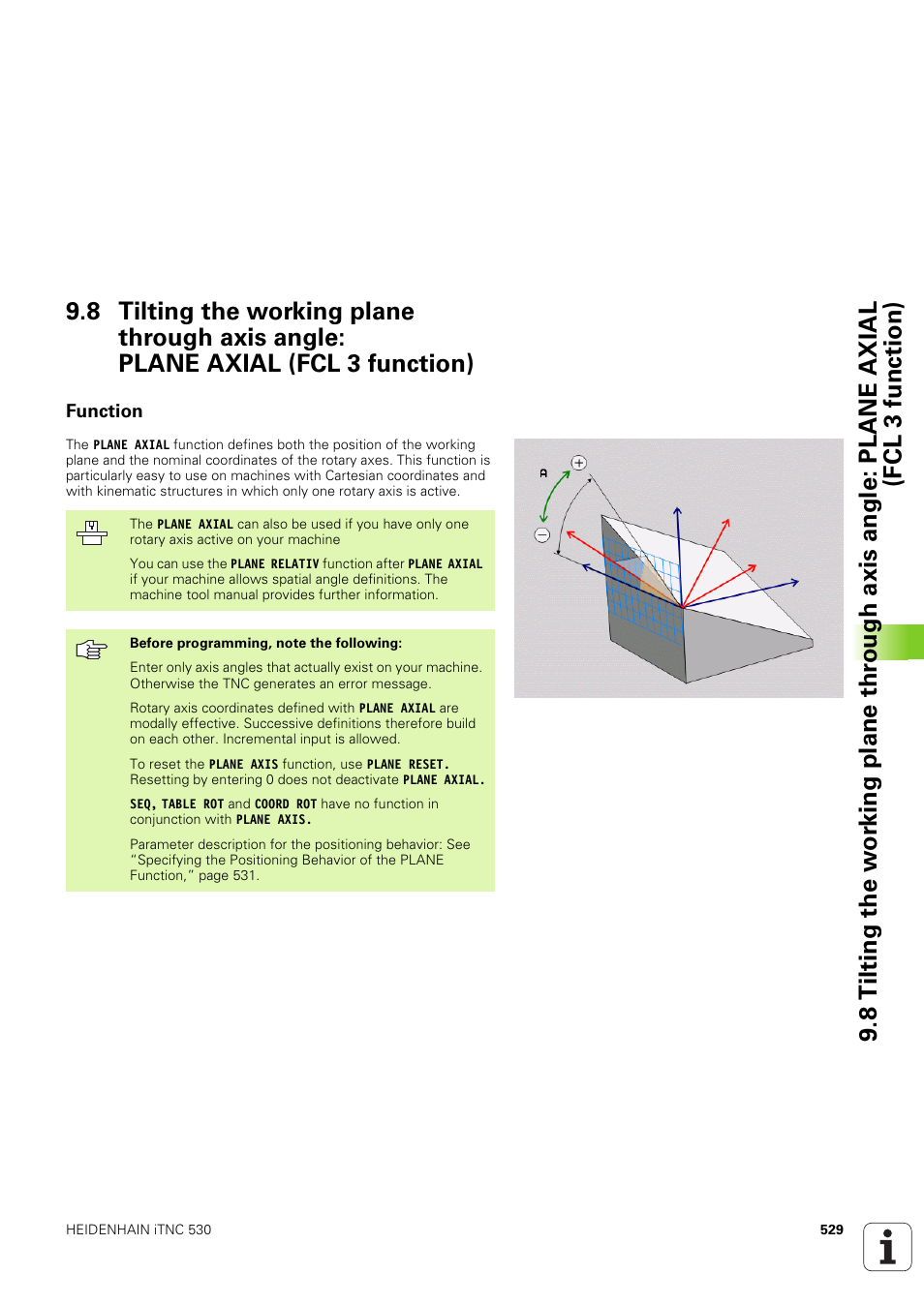 Function | HEIDENHAIN iTNC 530 (340 49x-03) User Manual | Page 529 / 753