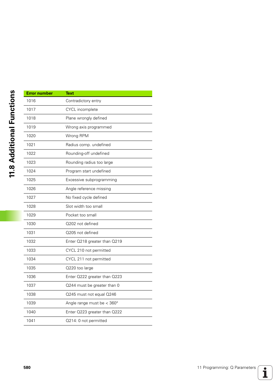 8 a d ditional f u nctions | HEIDENHAIN iTNC 530 (340 49x-03) User Manual | Page 580 / 753