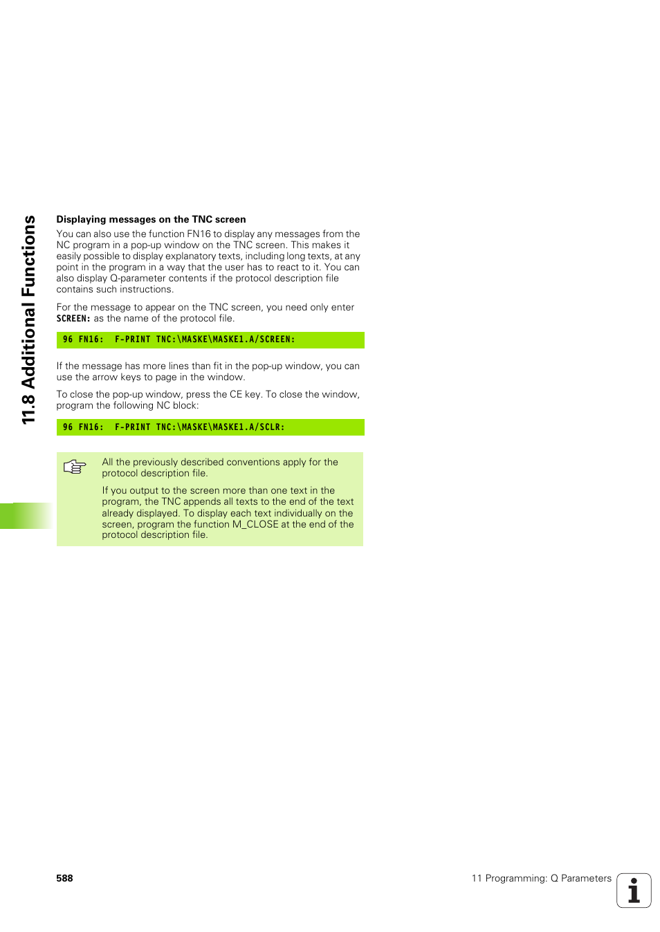8 a d ditional f u nctions | HEIDENHAIN iTNC 530 (340 49x-03) User Manual | Page 588 / 753