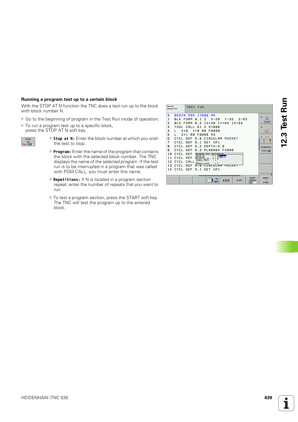 3 t e st run | HEIDENHAIN iTNC 530 (340 49x-03) User Manual | Page 639 / 753