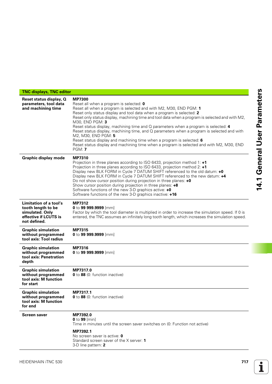 1 gener a l user p a ra met e rs | HEIDENHAIN iTNC 530 (340 49x-03) User Manual | Page 717 / 753