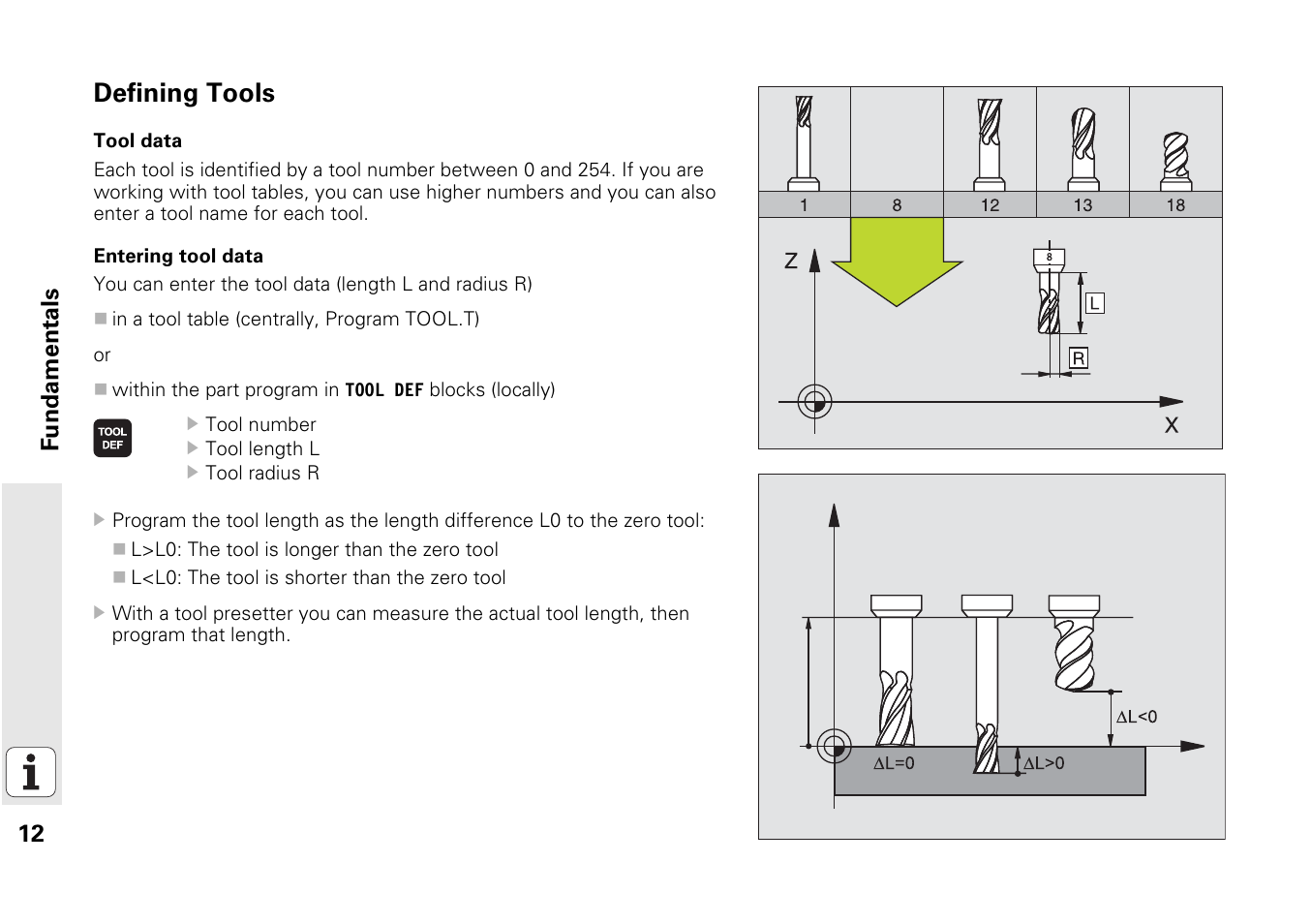 Defining tools | HEIDENHAIN iTNC 530 (340 49x-03) Pilot User Manual | Page 12 / 126