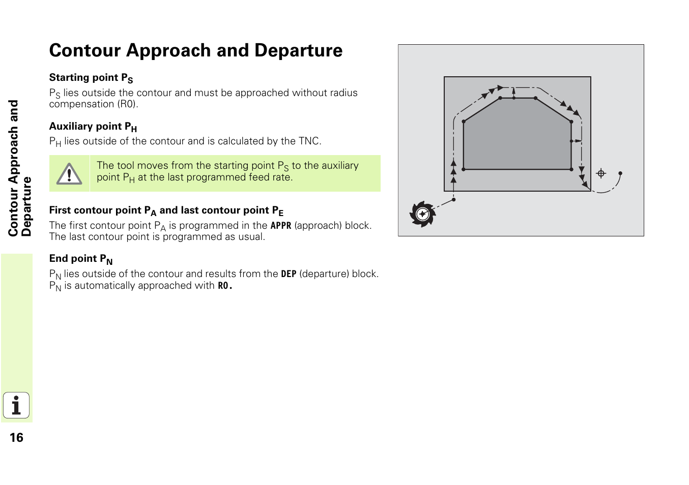 Contour approach and departure | HEIDENHAIN iTNC 530 (340 49x-03) Pilot User Manual | Page 16 / 126