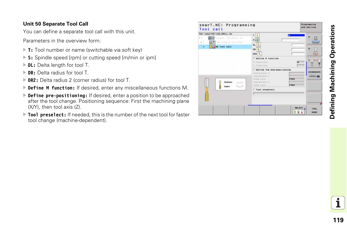 HEIDENHAIN iTNC 530 (340 49x-03) smarT.NC Pilot User Manual | Page 119 / 171