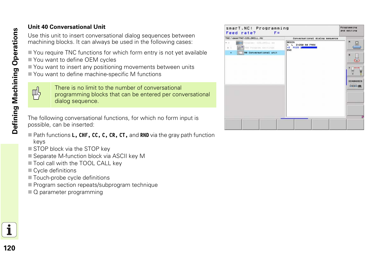 HEIDENHAIN iTNC 530 (340 49x-03) smarT.NC Pilot User Manual | Page 120 / 171