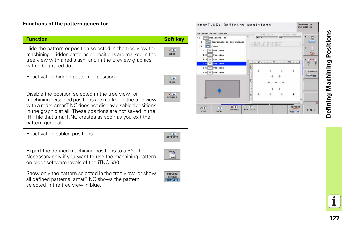 HEIDENHAIN iTNC 530 (340 49x-03) smarT.NC Pilot User Manual | Page 127 / 171