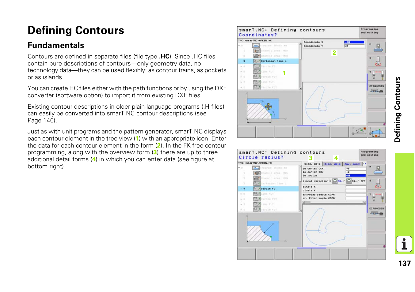 Defining contours, Fundamentals | HEIDENHAIN iTNC 530 (340 49x-03) smarT.NC Pilot User Manual | Page 137 / 171