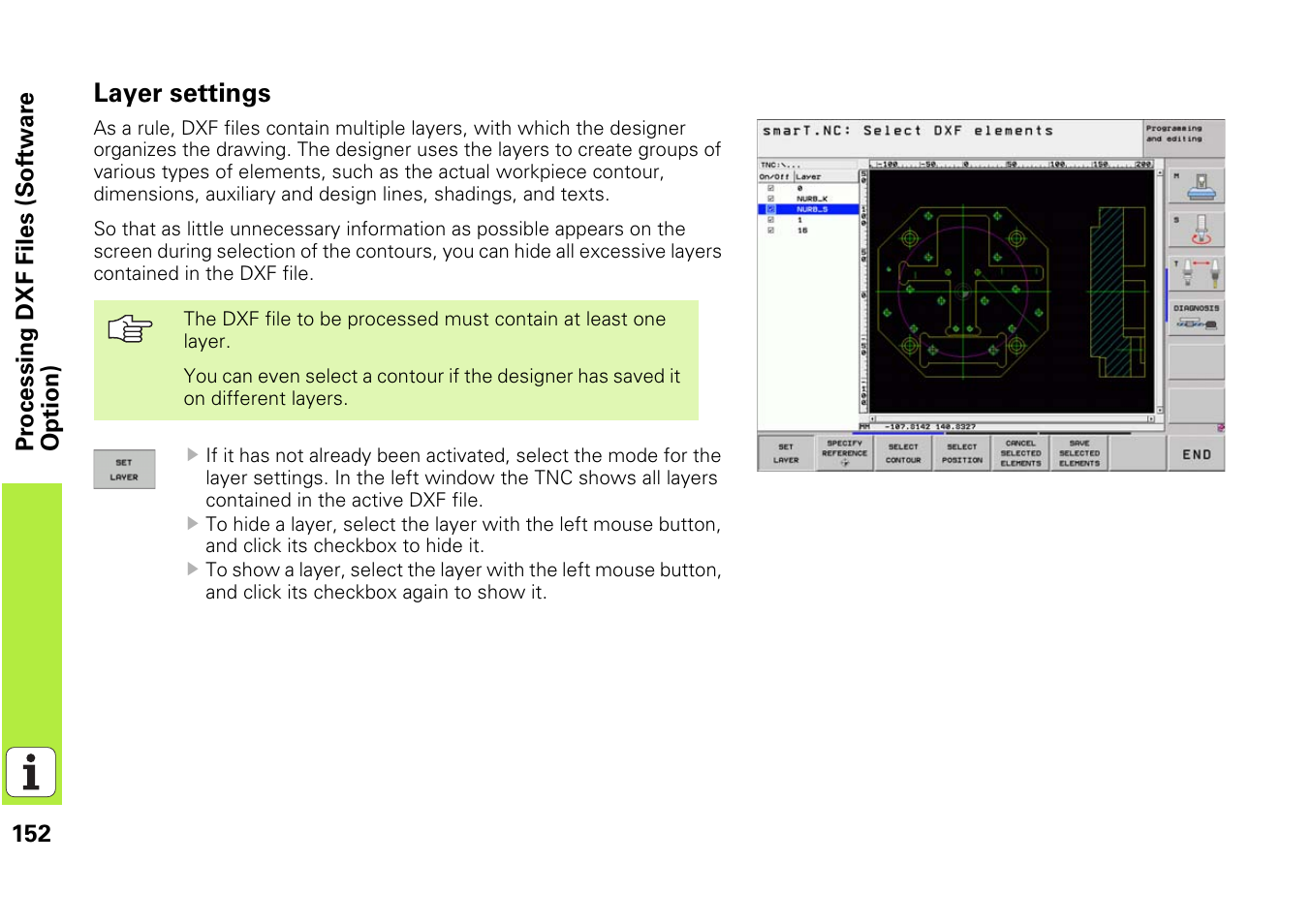 Layer settings | HEIDENHAIN iTNC 530 (340 49x-03) smarT.NC Pilot User Manual | Page 152 / 171