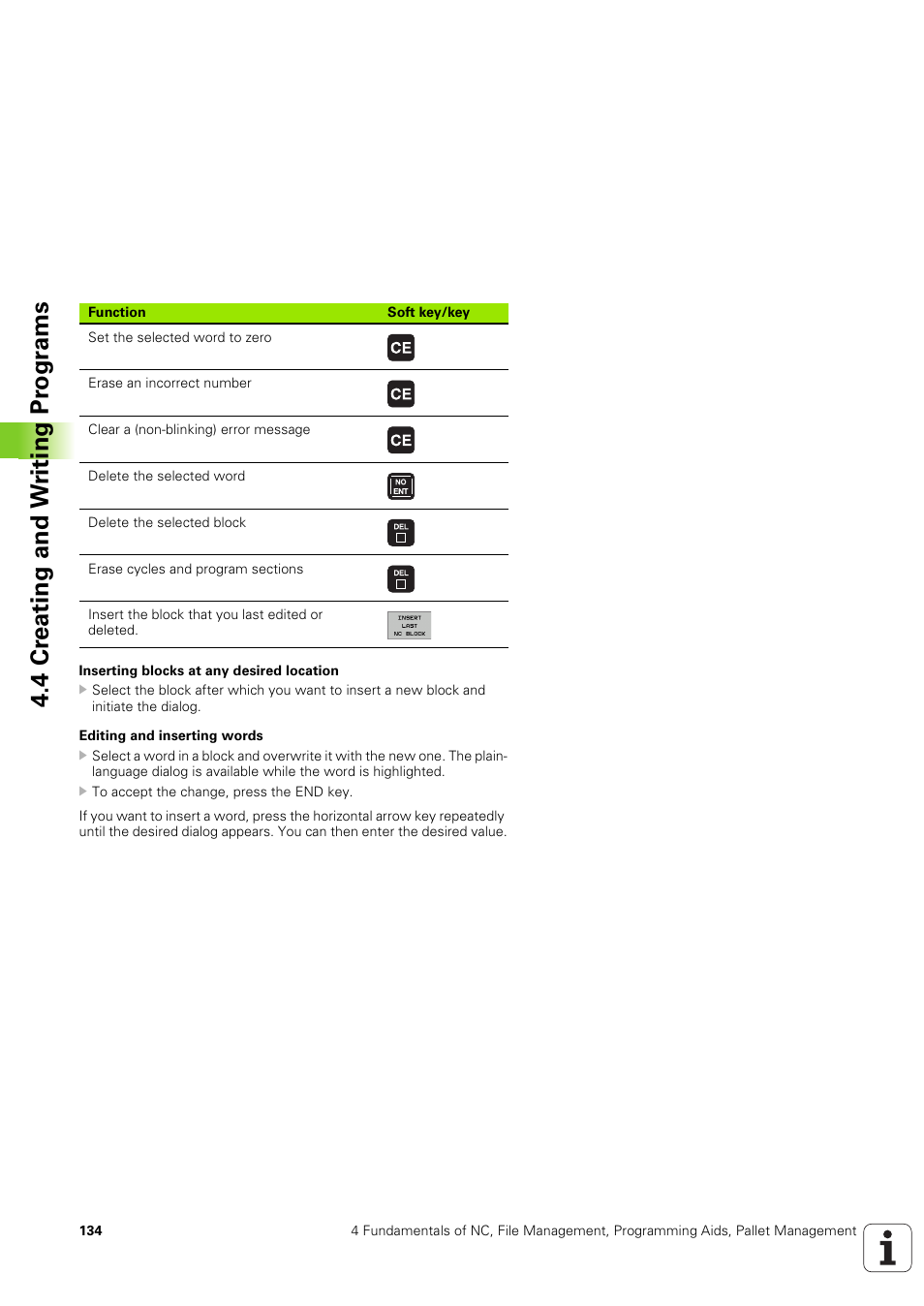 4 cr eating and w riting pr ogr ams | HEIDENHAIN iTNC 530 (340 49x-03) ISO programming User Manual | Page 134 / 675