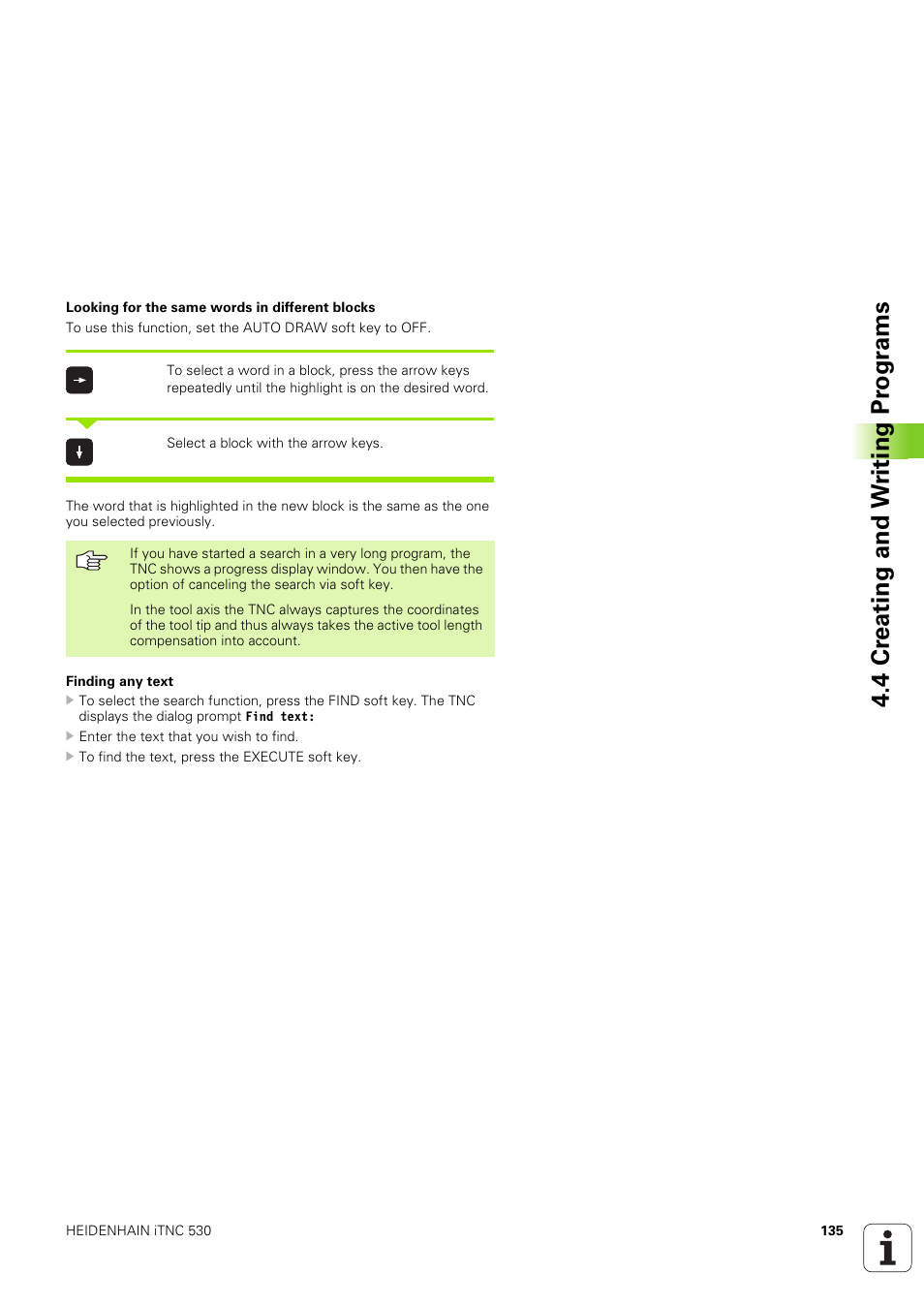 4 cr eating and w riting pr ogr ams | HEIDENHAIN iTNC 530 (340 49x-03) ISO programming User Manual | Page 135 / 675