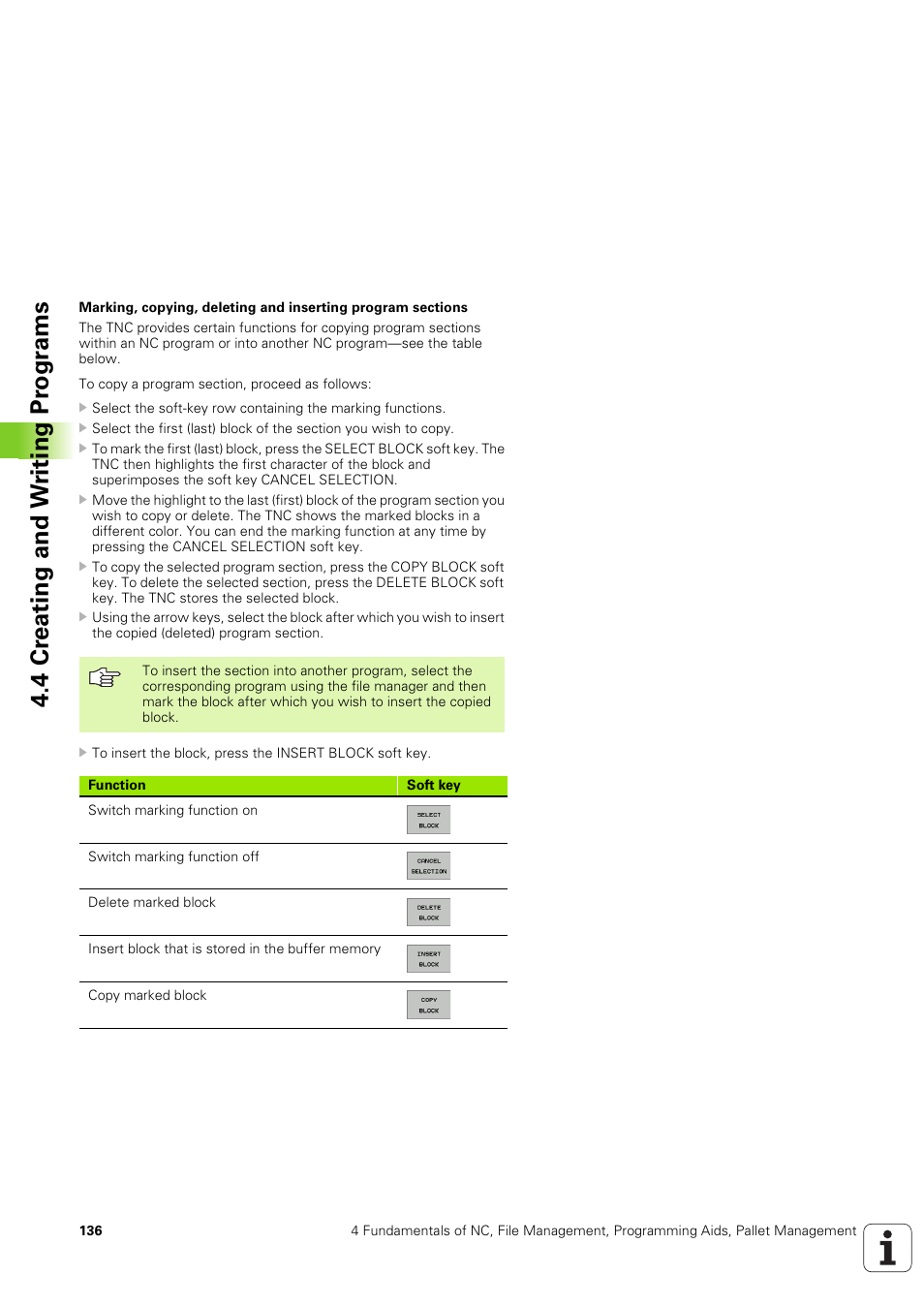 4 cr eating and w riting pr ogr ams | HEIDENHAIN iTNC 530 (340 49x-03) ISO programming User Manual | Page 136 / 675