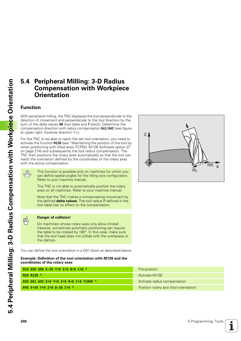 Function | HEIDENHAIN iTNC 530 (340 49x-03) ISO programming User Manual | Page 200 / 675