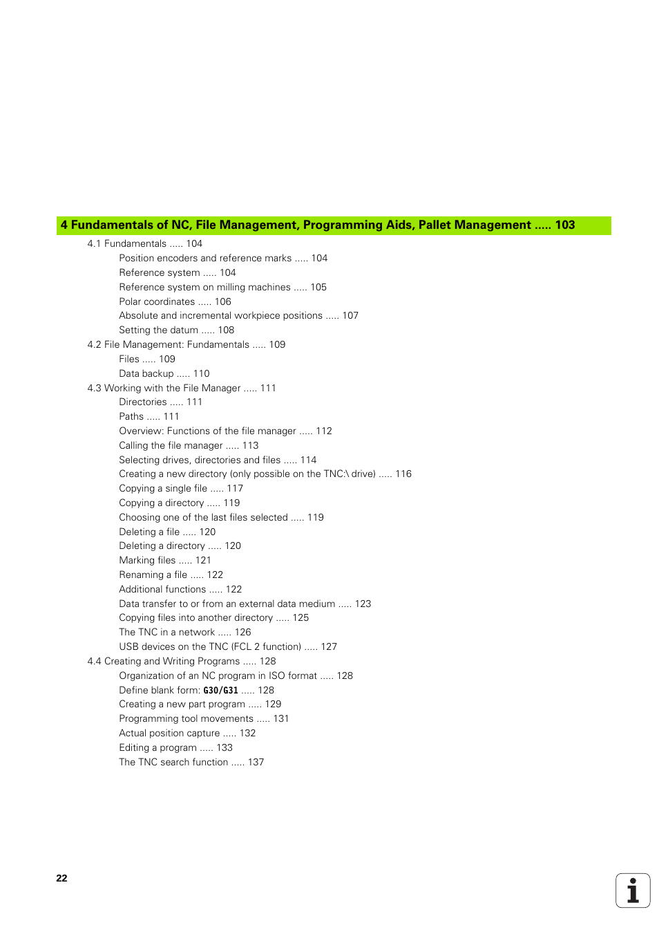 HEIDENHAIN iTNC 530 (340 49x-03) ISO programming User Manual | Page 22 / 675