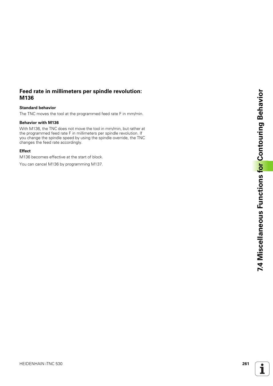 HEIDENHAIN iTNC 530 (340 49x-03) ISO programming User Manual | Page 261 / 675