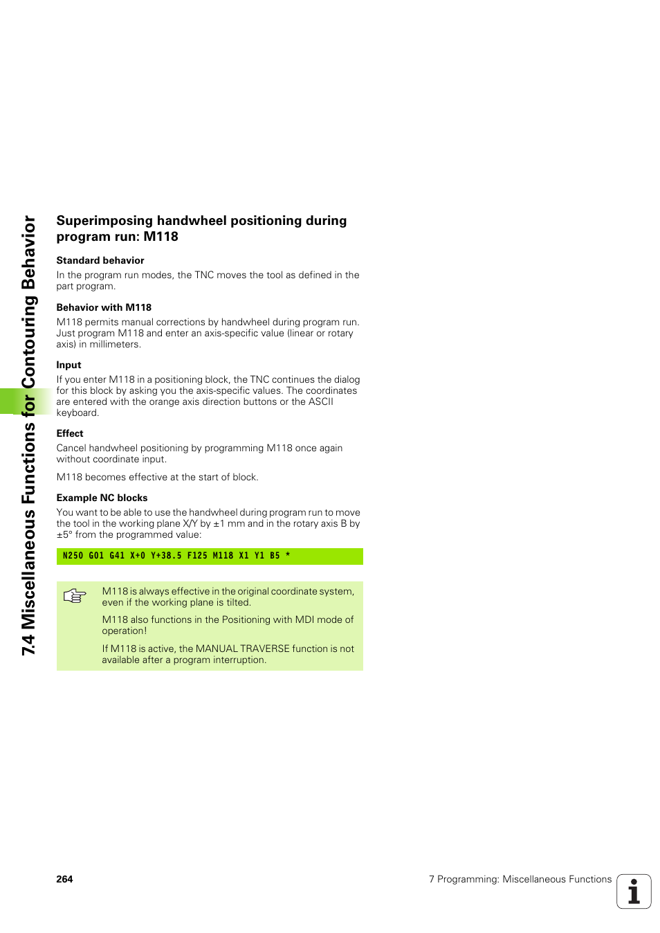 HEIDENHAIN iTNC 530 (340 49x-03) ISO programming User Manual | Page 264 / 675