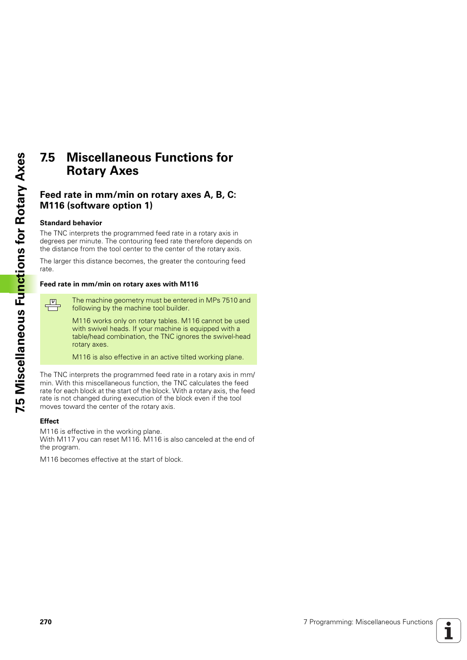 5 miscellaneous functions for rotary axes | HEIDENHAIN iTNC 530 (340 49x-03) ISO programming User Manual | Page 270 / 675
