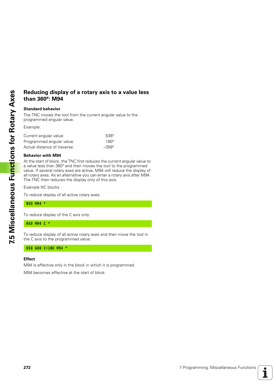 HEIDENHAIN iTNC 530 (340 49x-03) ISO programming User Manual | Page 272 / 675