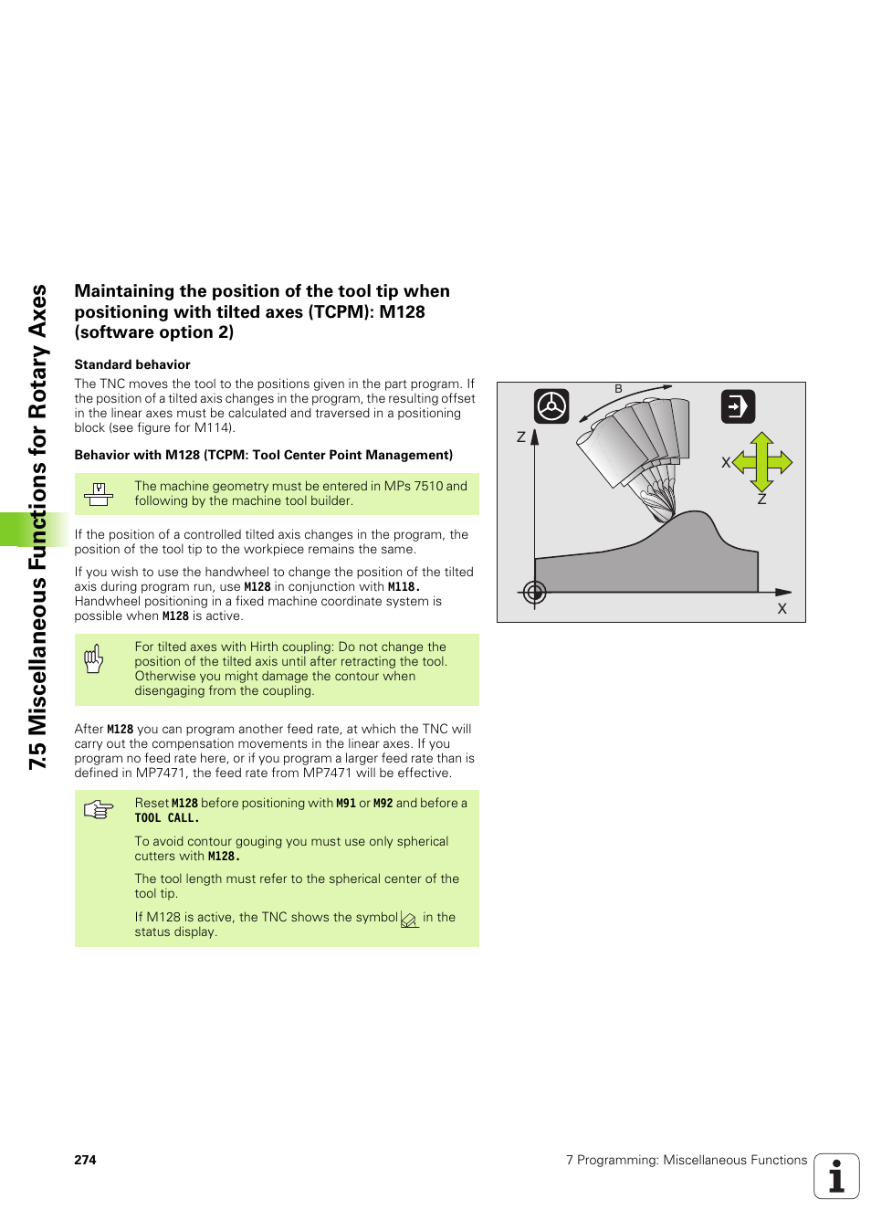 HEIDENHAIN iTNC 530 (340 49x-03) ISO programming User Manual | Page 274 / 675