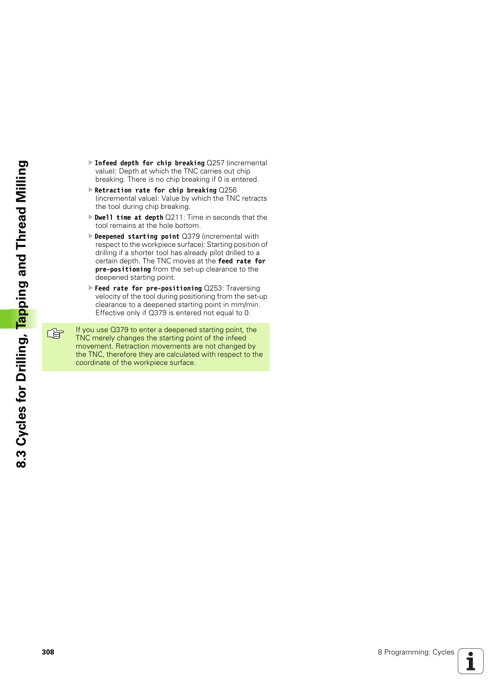 HEIDENHAIN iTNC 530 (340 49x-03) ISO programming User Manual | Page 308 / 675