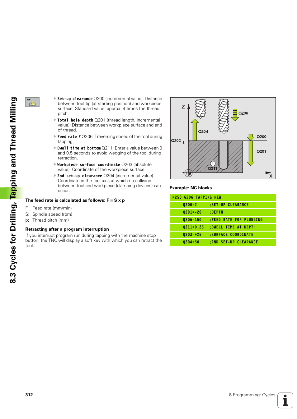 HEIDENHAIN iTNC 530 (340 49x-03) ISO programming User Manual | Page 312 / 675