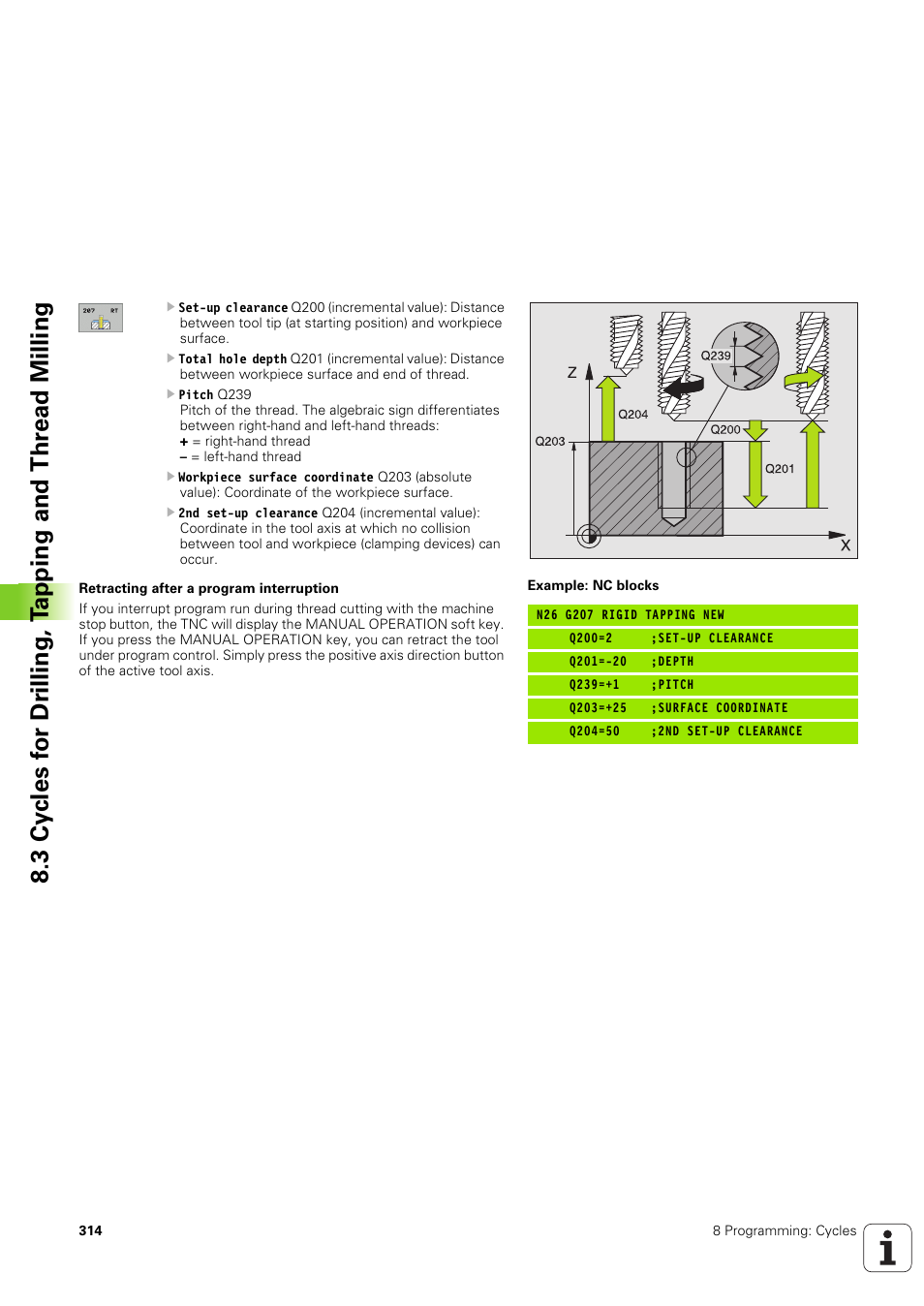 HEIDENHAIN iTNC 530 (340 49x-03) ISO programming User Manual | Page 314 / 675