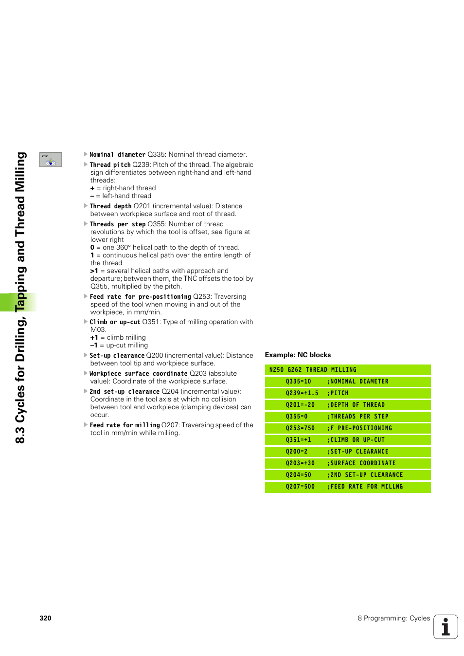 HEIDENHAIN iTNC 530 (340 49x-03) ISO programming User Manual | Page 320 / 675
